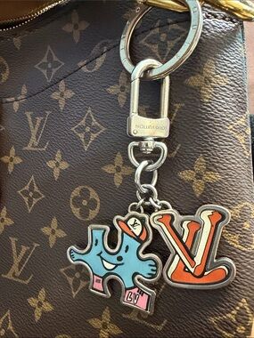 Louis Vuitton Character Bag Charm Keyring W/Dust Bag no box